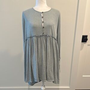 FP Beach sea foam green beach tides tunic/mini dress Sz L